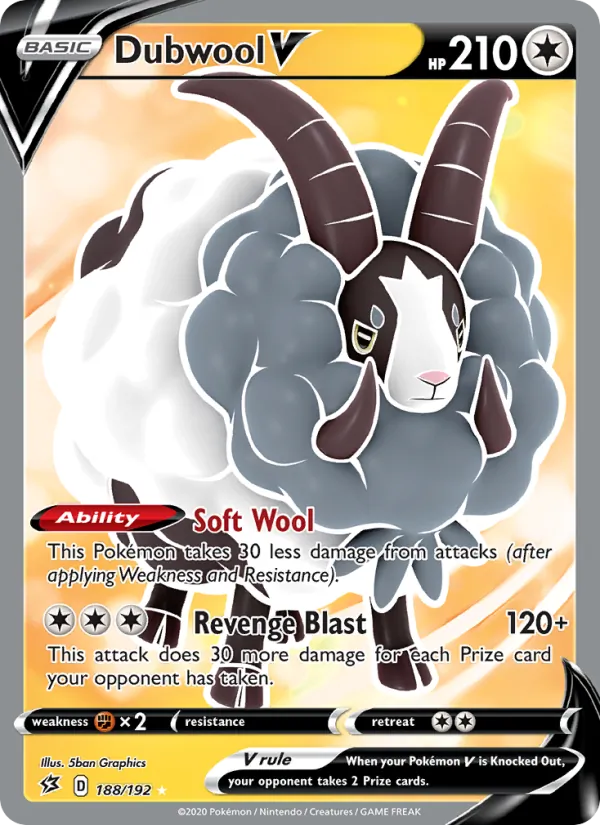 Dubwool V #188 – Rebel Clash card