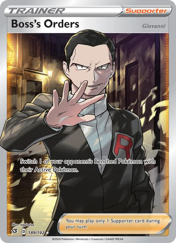 Boss's Orders (Giovanni) #189 – Rebel Clash card