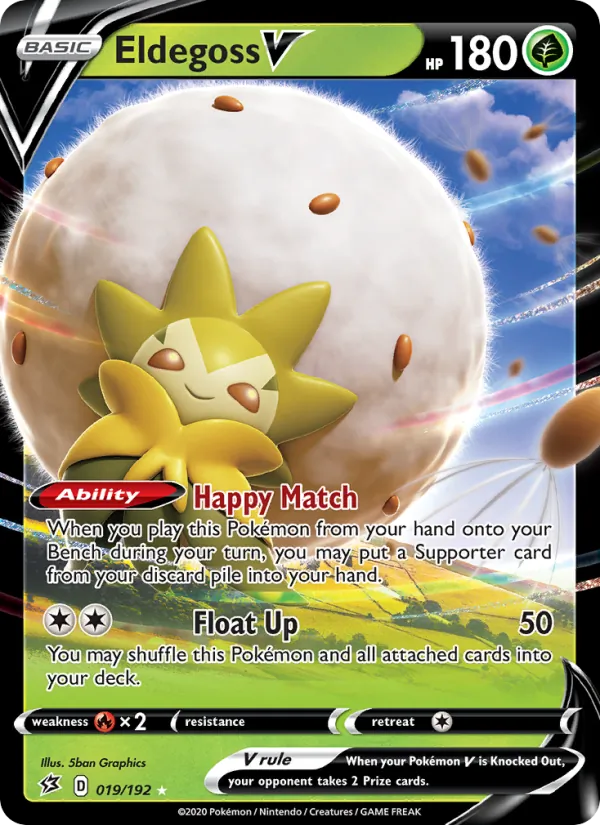 Eldegoss V #19 – Rebel Clash card
