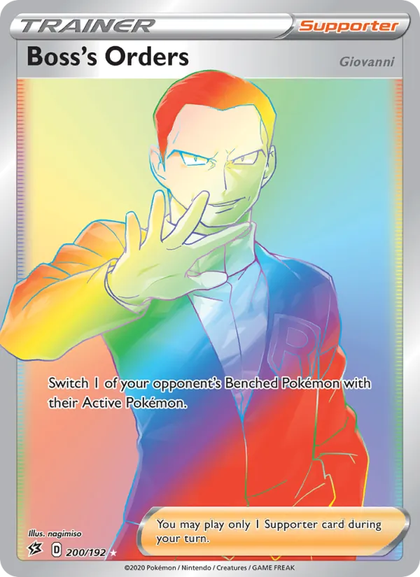 Boss's Orders (Giovanni) #200 – Rebel Clash card