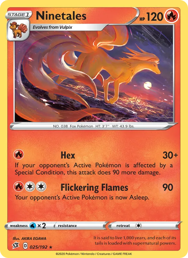 Ninetales #25 – Rebel Clash card