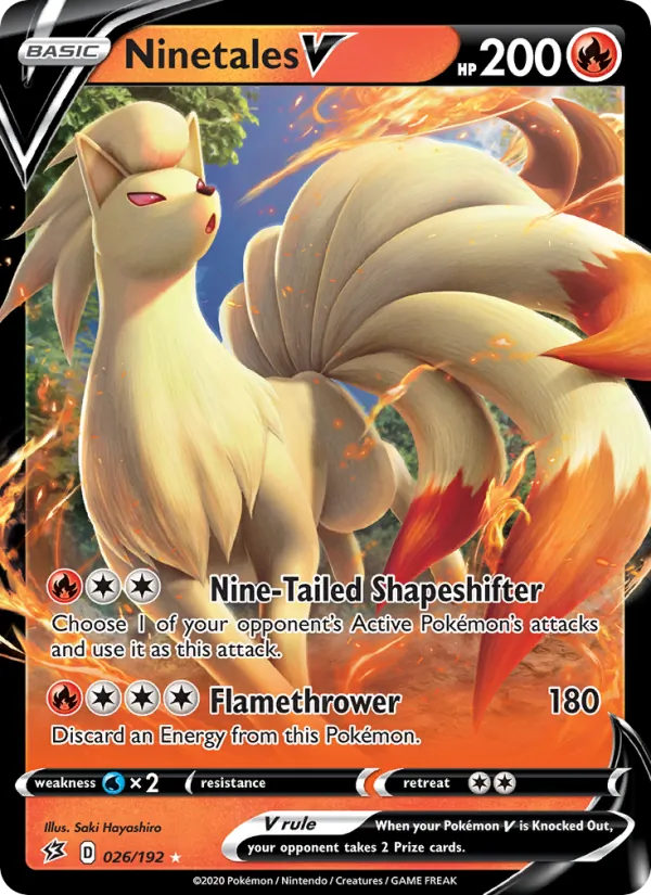 Ninetales V #26 – Rebel Clash card