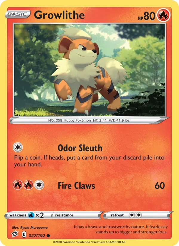 Growlithe #27 – Rebel Clash card