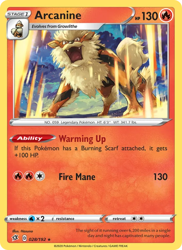 Arcanine #28 – Rebel Clash card