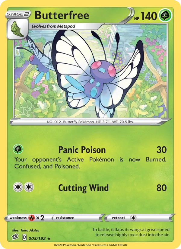 Butterfree #3 – Rebel Clash card