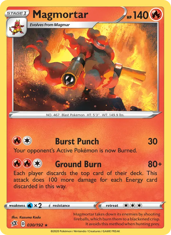 Magmortar #30 – Rebel Clash card
