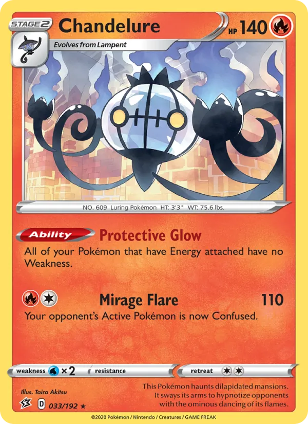 Chandelure #33 – Rebel Clash card