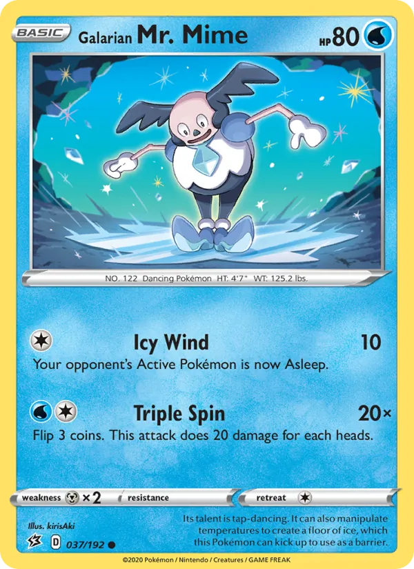 Galarian Mr. Mime #37 – Rebel Clash card