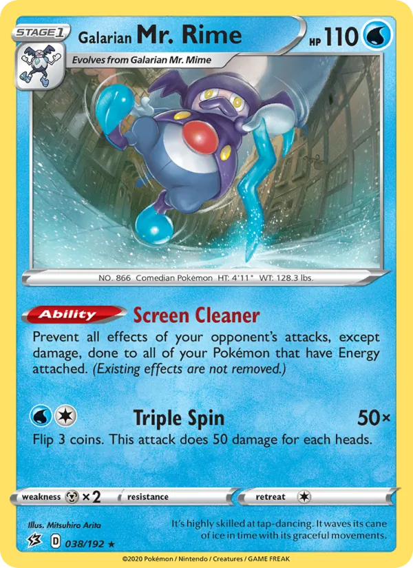 Galarian Mr. Rime #38 – Rebel Clash card