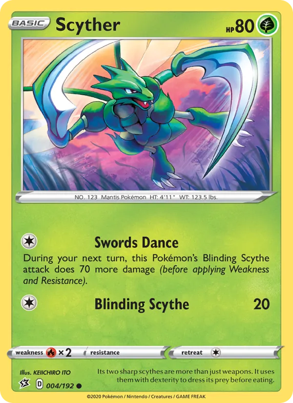 Scyther #4 – Rebel Clash card