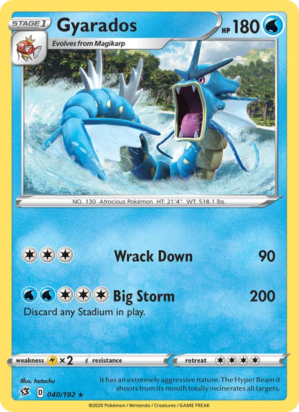 Gyarados #40 – Rebel Clash card