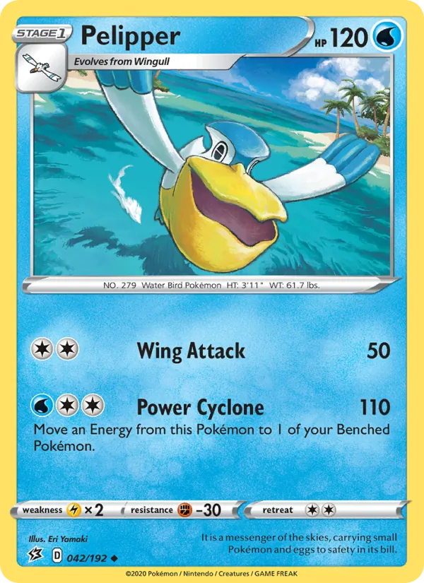 Pelipper #42 – Rebel Clash card