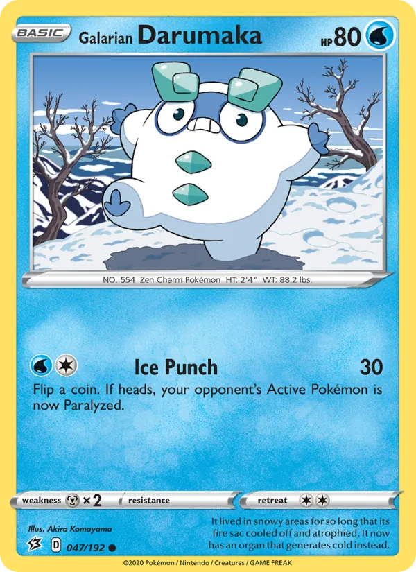 Galarian Darumaka #47 – Rebel Clash card