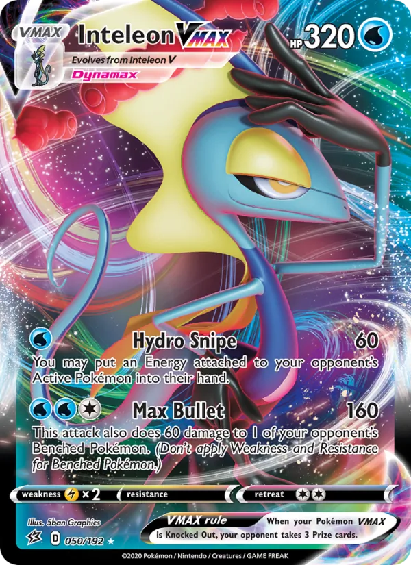 Inteleon VMAX #50 – Rebel Clash card