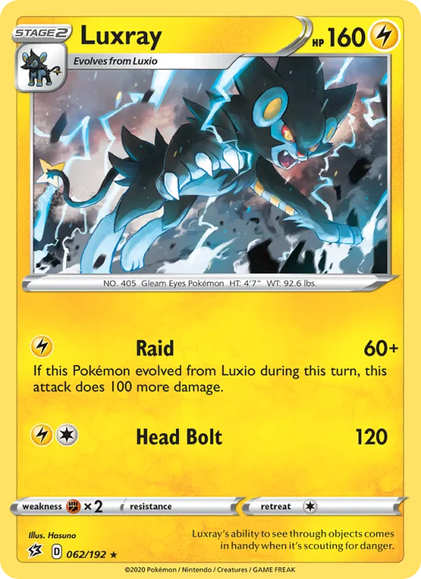 Luxray #62 – Rebel Clash card