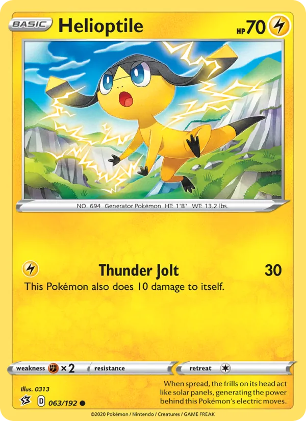 Helioptile #63 – Rebel Clash card