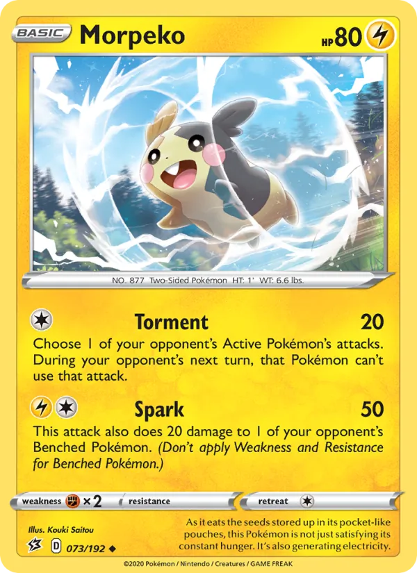 Morpeko #73 – Rebel Clash card