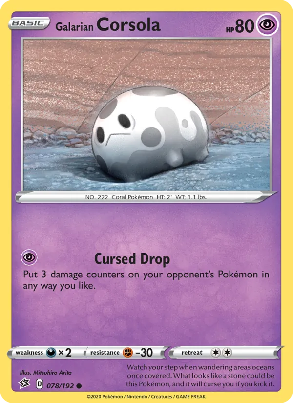 Galarian Corsola #78 – Rebel Clash card