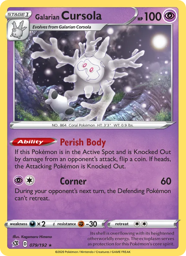 Galarian Cursola #79 – Rebel Clash card