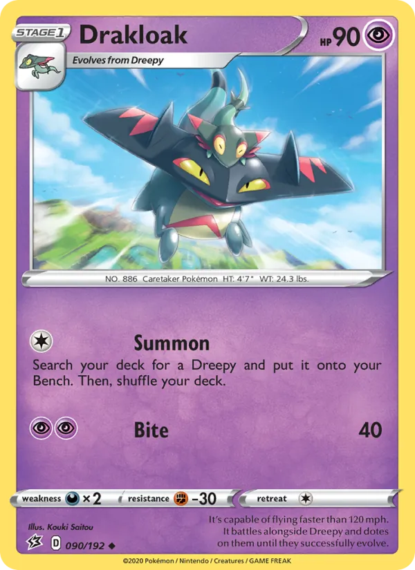 Drakloak #90 – Rebel Clash card