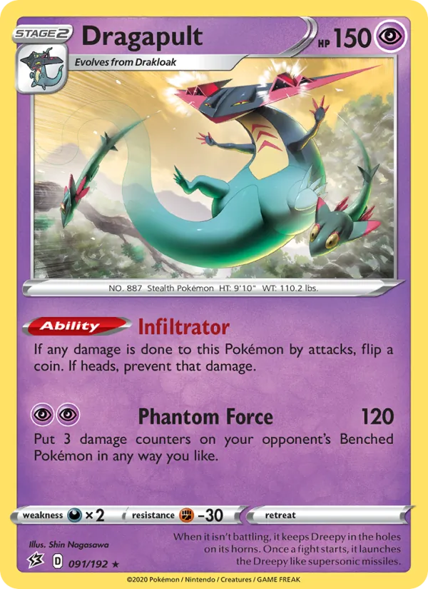 Dragapult #91 – Rebel Clash card
