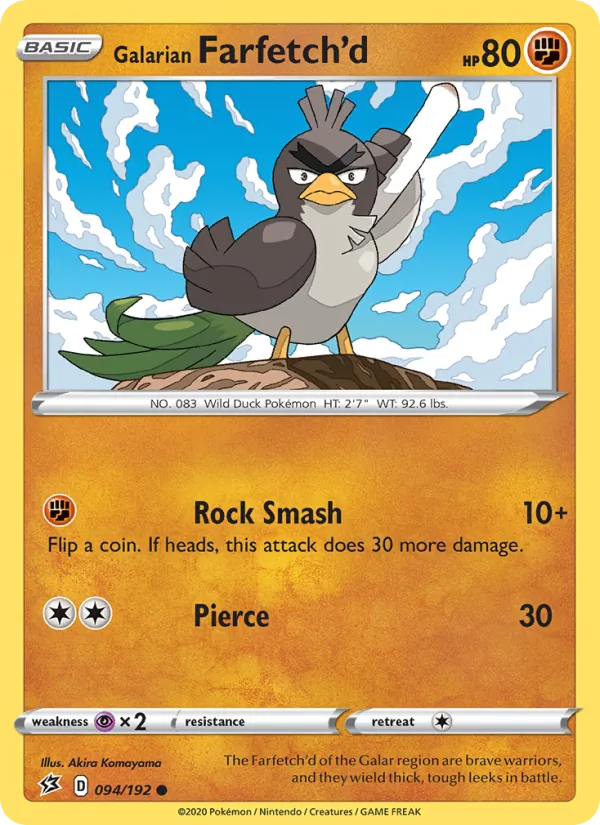 Galarian Farfetch'd #94 – Rebel Clash card