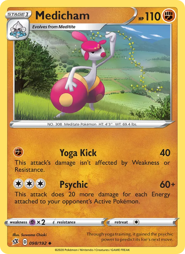 Medicham #98 – Rebel Clash card