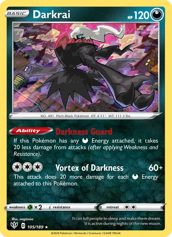 Darkrai #105 – Darkness Ablaze card