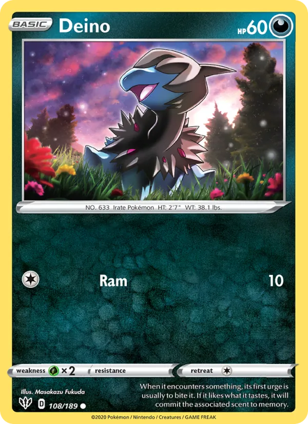 Deino #108 – Darkness Ablaze card