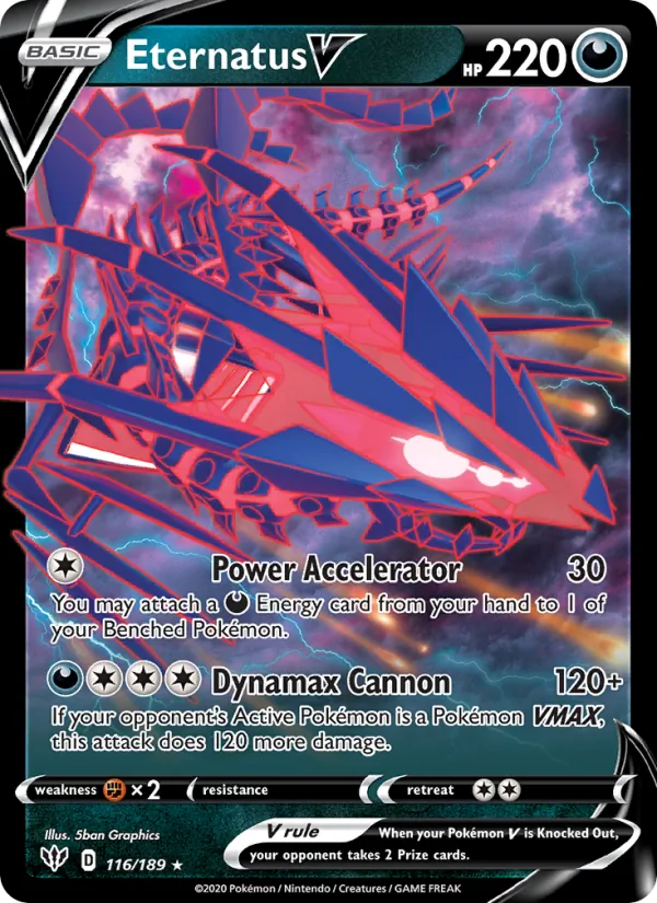 Eternatus V #116 – Darkness Ablaze card