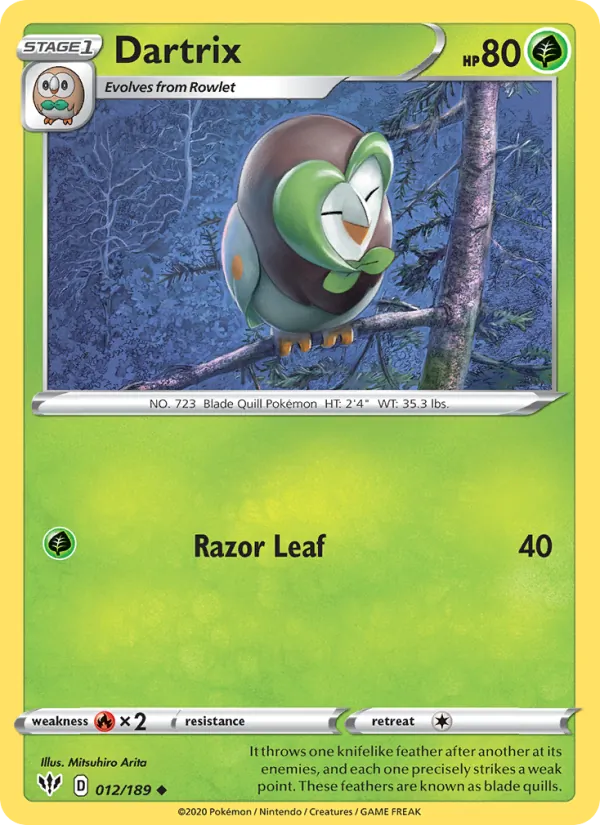 Dartrix #12 – Darkness Ablaze card