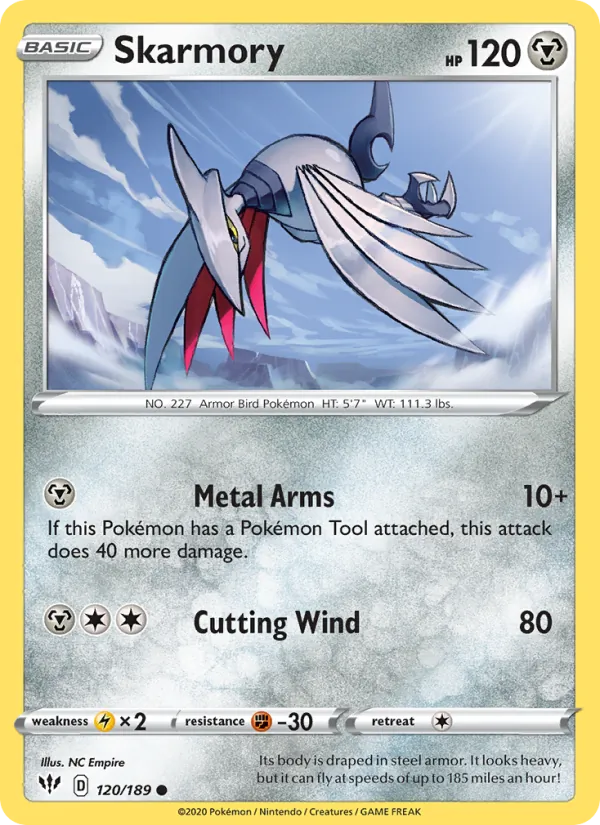 Skarmory #120 – Darkness Ablaze card
