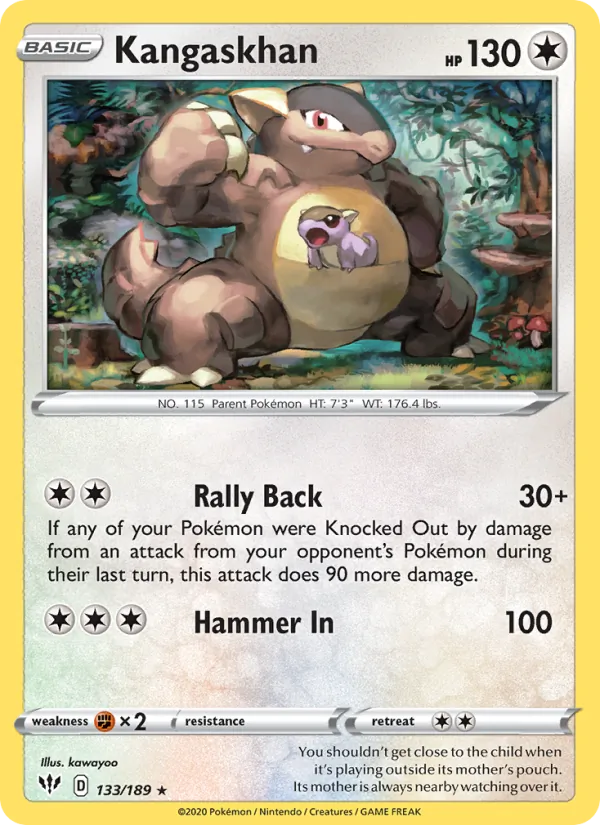 Kangaskhan #133 – Darkness Ablaze card