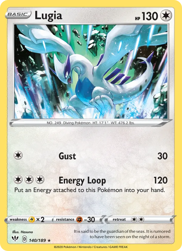 Lugia #140 – Darkness Ablaze card