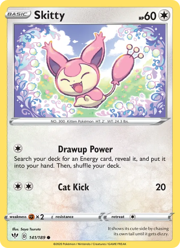 Skitty #141 – Darkness Ablaze card