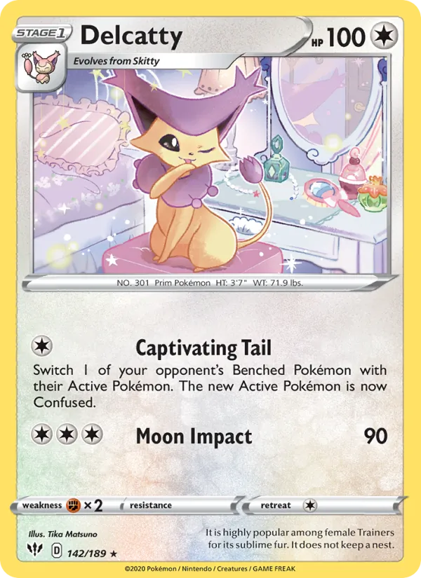Delcatty #142 – Darkness Ablaze card