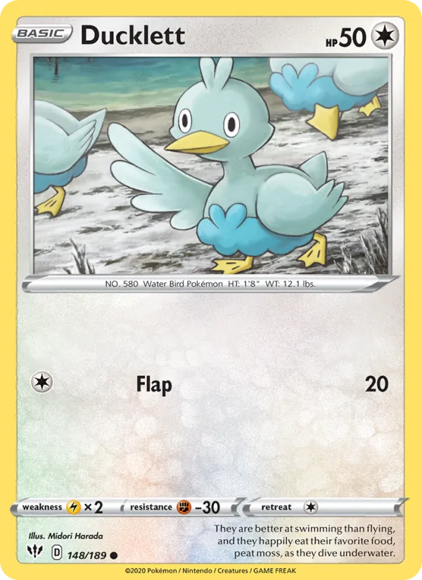 Ducklett #148 – Darkness Ablaze card