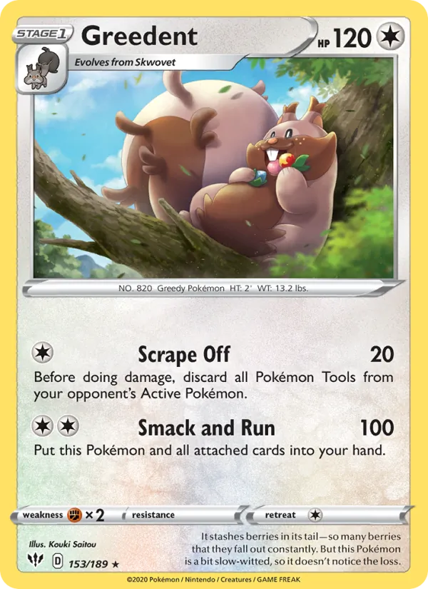 Greedent #153 – Darkness Ablaze card