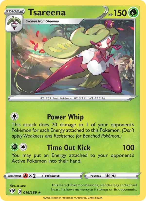 Tsareena #16 – Darkness Ablaze card