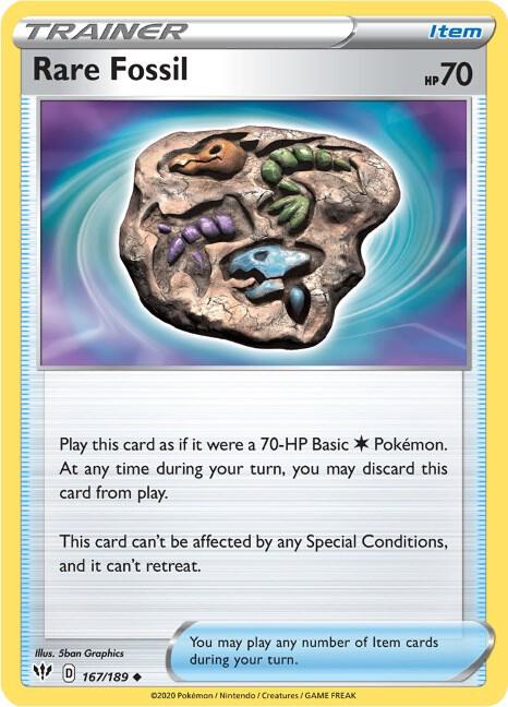 Rare Fossil #167 – Darkness Ablaze card