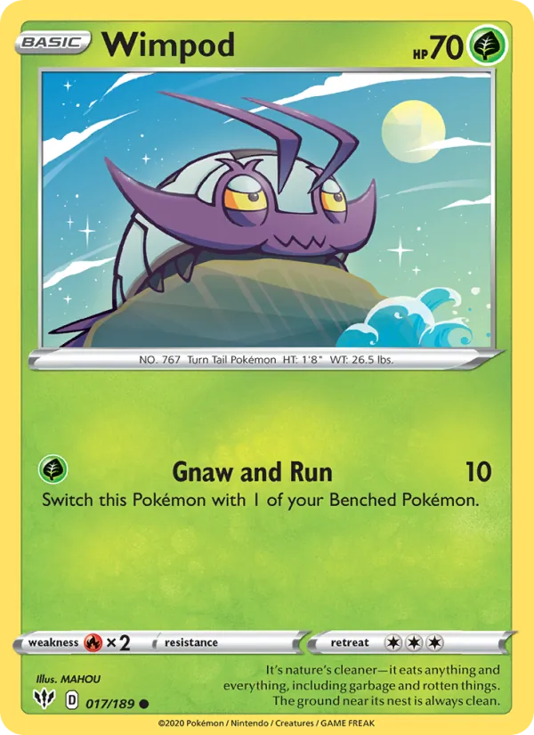 Wimpod #17 – Darkness Ablaze card