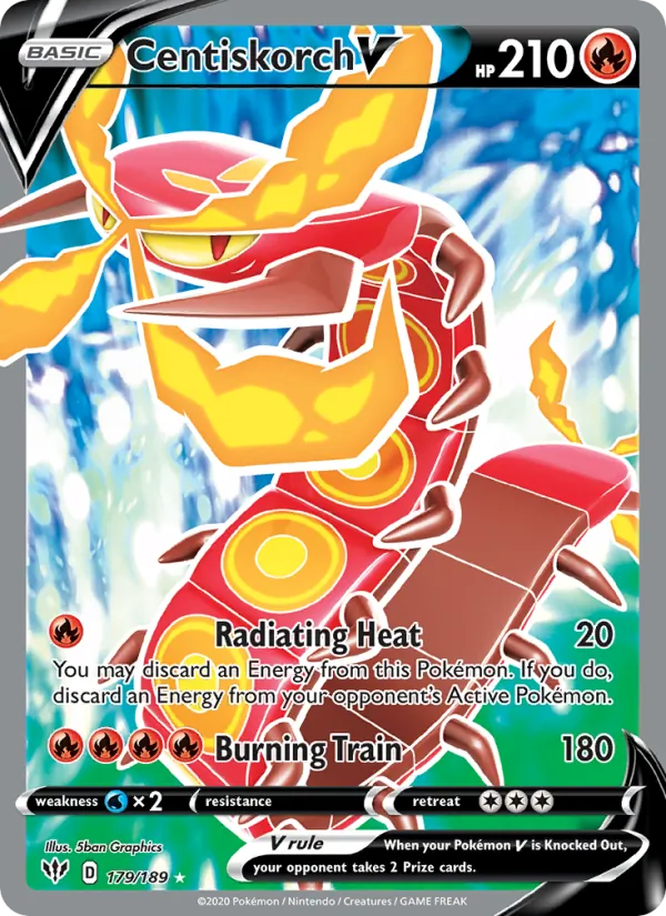 Centiskorch V #179 – Darkness Ablaze card