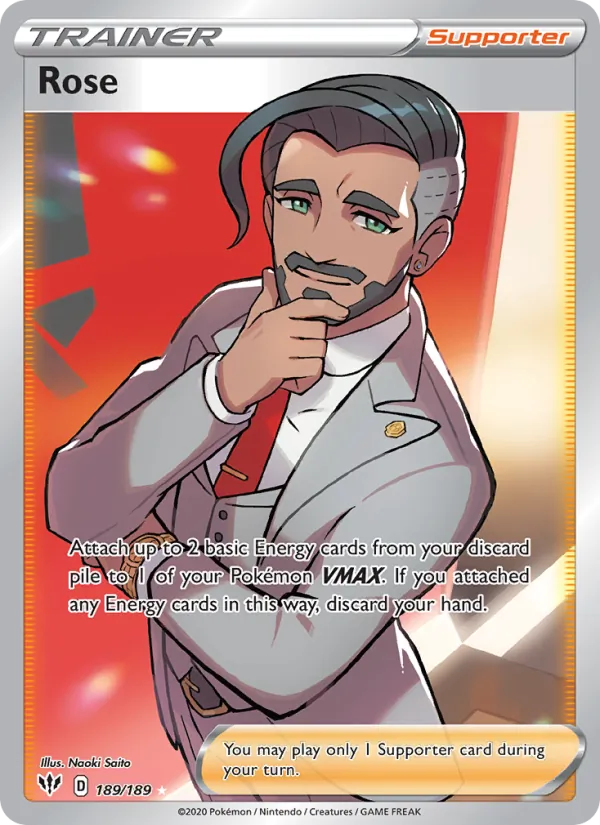 Rose #189 – Darkness Ablaze card