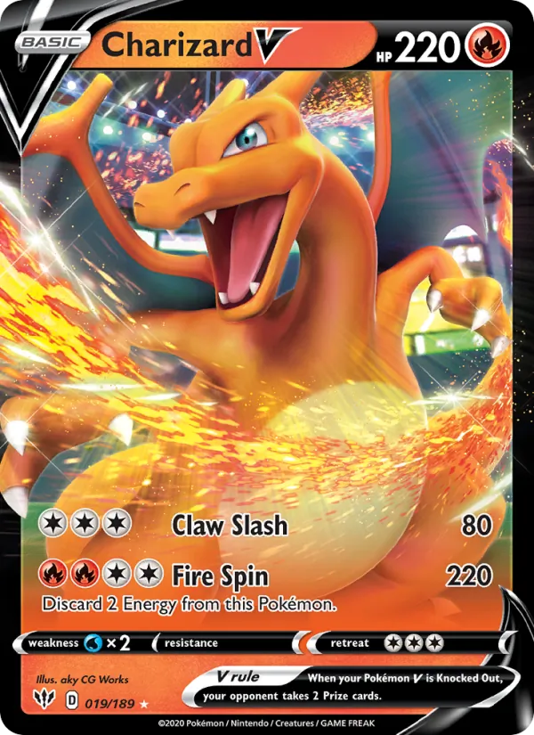 Charizard V #19 – Darkness Ablaze card