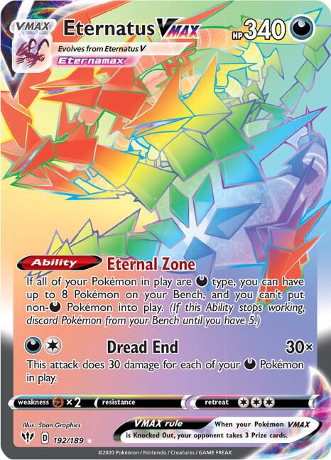 Eternatus VMAX #192 – Darkness Ablaze card