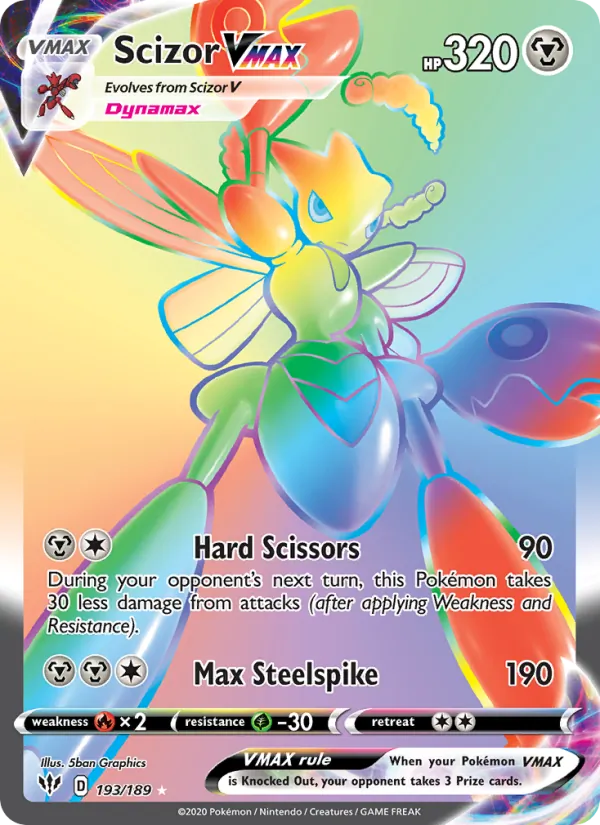 Scizor VMAX #193 – Darkness Ablaze card