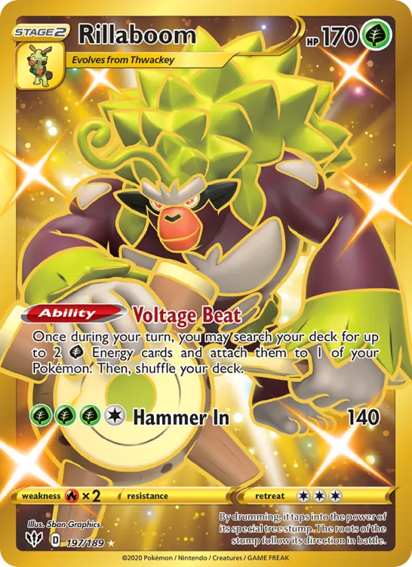 Rillaboom #197 – Darkness Ablaze card