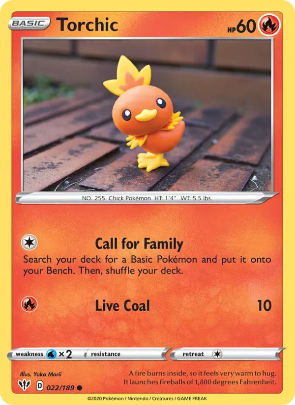 Torchic #22 – Darkness Ablaze card