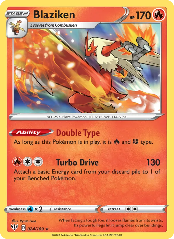 Blaziken #24 – Darkness Ablaze card