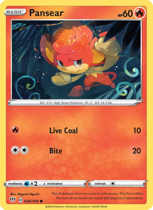 Pansear #26 – Darkness Ablaze card